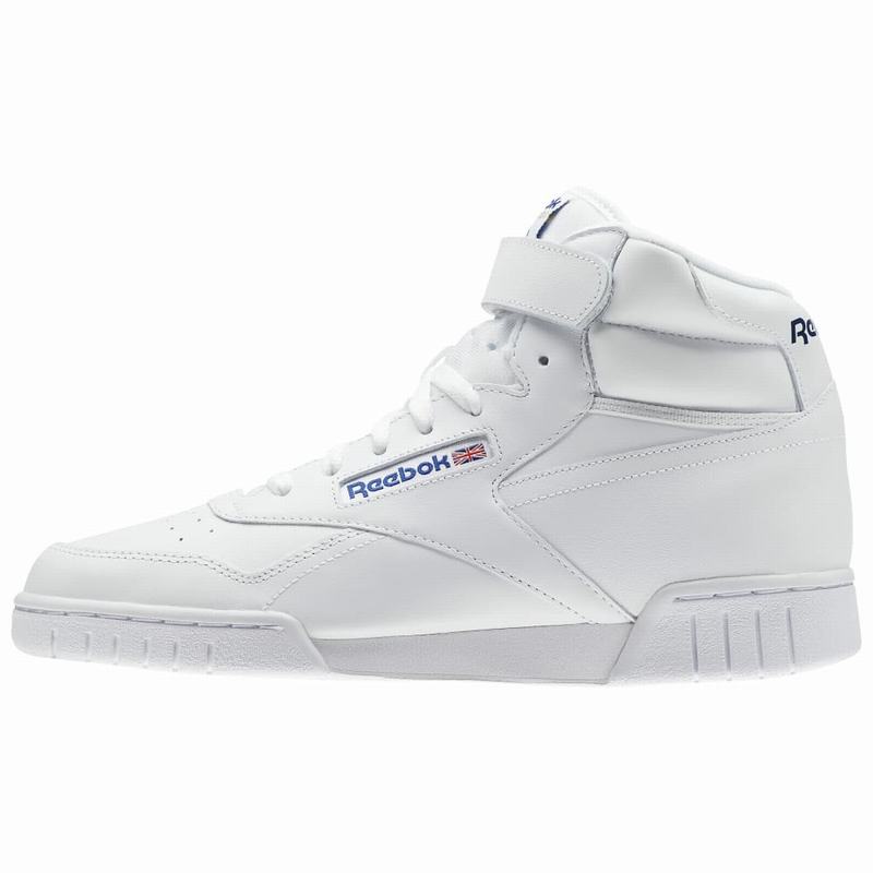 Tenisi Reebok Ex-o-fit Hi Dama Albi Romania TM8591WZ